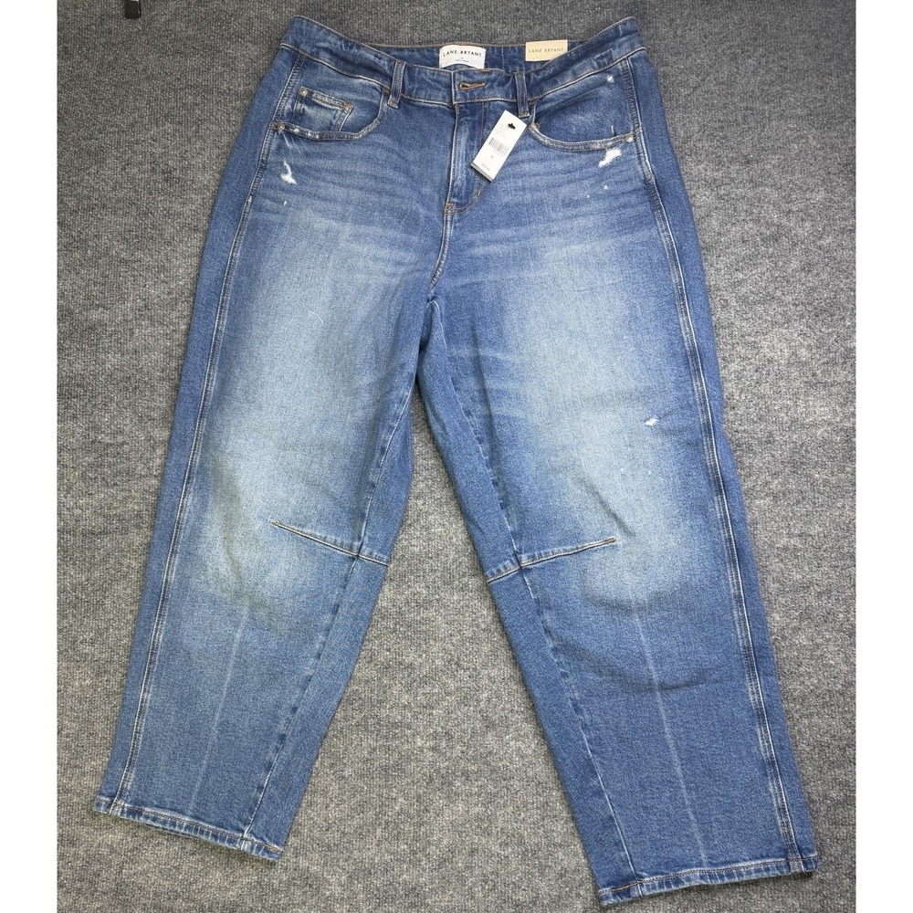 Lane Bryant Women's Mid-Rise Ankle Denim Jeans Pockets Size 14â NWT